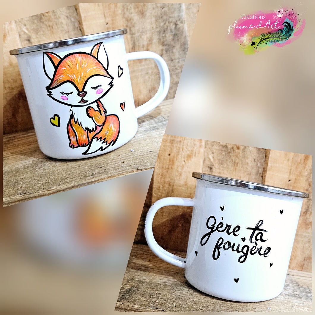 Tasse en émail gère ta gougère