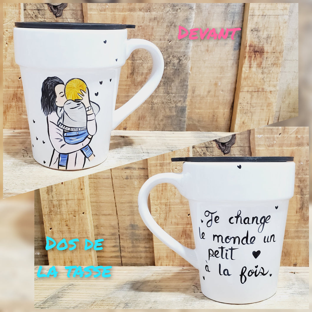 Tasse bec verseur meilleure éducatrice