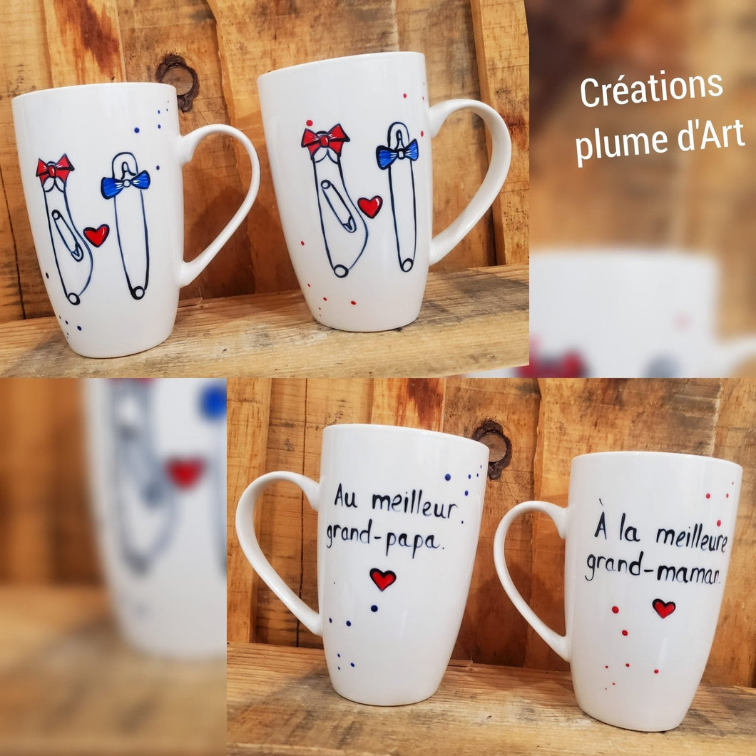 Duo de tasses régulières grossesse