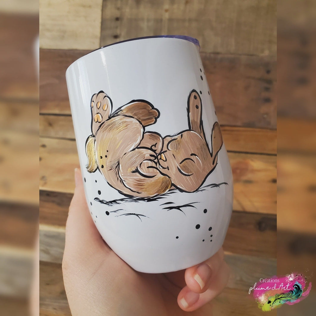 Verre double paroi lapin