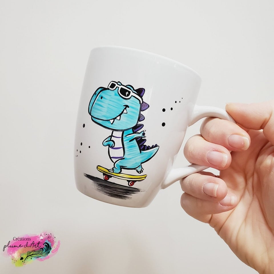 Tasse régulière Dino sportif
